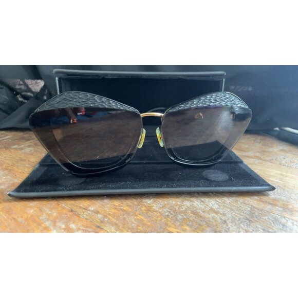 Miu Miu black and Gold frame sunglasses SMU 01X 67 15 06F -0A7 140 2N Made Italy main image 8